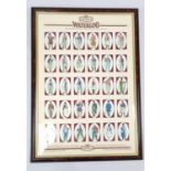 1995 CASTELLA SOLDIERS OF WATERLOO LARGE FRAME, WITH 30 CIGARETTE CARDS THAT WHERE ISSUED TO