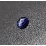 4.14CTS NATURAL BLUE SAPPHIRE, OVAL MIXED CUT. COMES WITH IGLI CERTIFICATE.