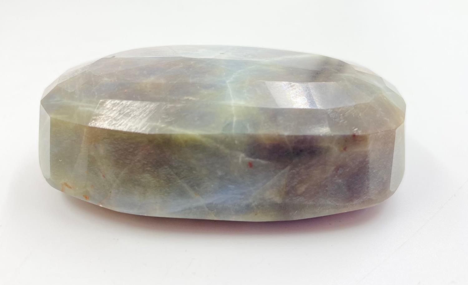 A natural 840ct brown/blue sapphire, oval cut, 68x45x22mm, KGCL certification. - Image 2 of 3