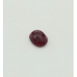 14.85CTS NATURAL RUBY, OVAL CUT. COMES WITH GLI CERTIFICATION.