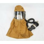 Rare 1943 Dated British Hospital Gas Mask. These were designed for patients to wear in bed while a