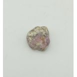 21.61CTS NATURAL RUBY ROUGHCUT. COMES WITH IGLI CERTIFICATION.