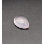 49.10CTS NATURAL ROSE QUARTZ, PEAR CABOCHON. COMES WITH GLI CERTIFICATE.