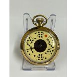 Vintage domino spinning gaming pocket watch ( working ) sold with no guarantee