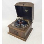 WW1 Period German Gramophone Made by Adler circa 1915. A Imperial German Eagle has been painted on