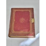 An Antique (1860s) Extremely Rare Photo Album. This leather bound classic was made by W and J