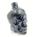 A Bottle of Crystal Head Onyx Vodka. Made from Blue Weber Agave. 70cl.