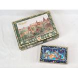 A Vintage German Large Schmidt Decorative Tin (41 x 30cm) and a smaller Schmidt Christmas Tin.