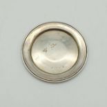 Early Victorian silver pin dish, 6.5cm diameter. 16.6 grams