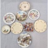 A Selection of Ten Retro and Vintage Ceramic Plates. A/F