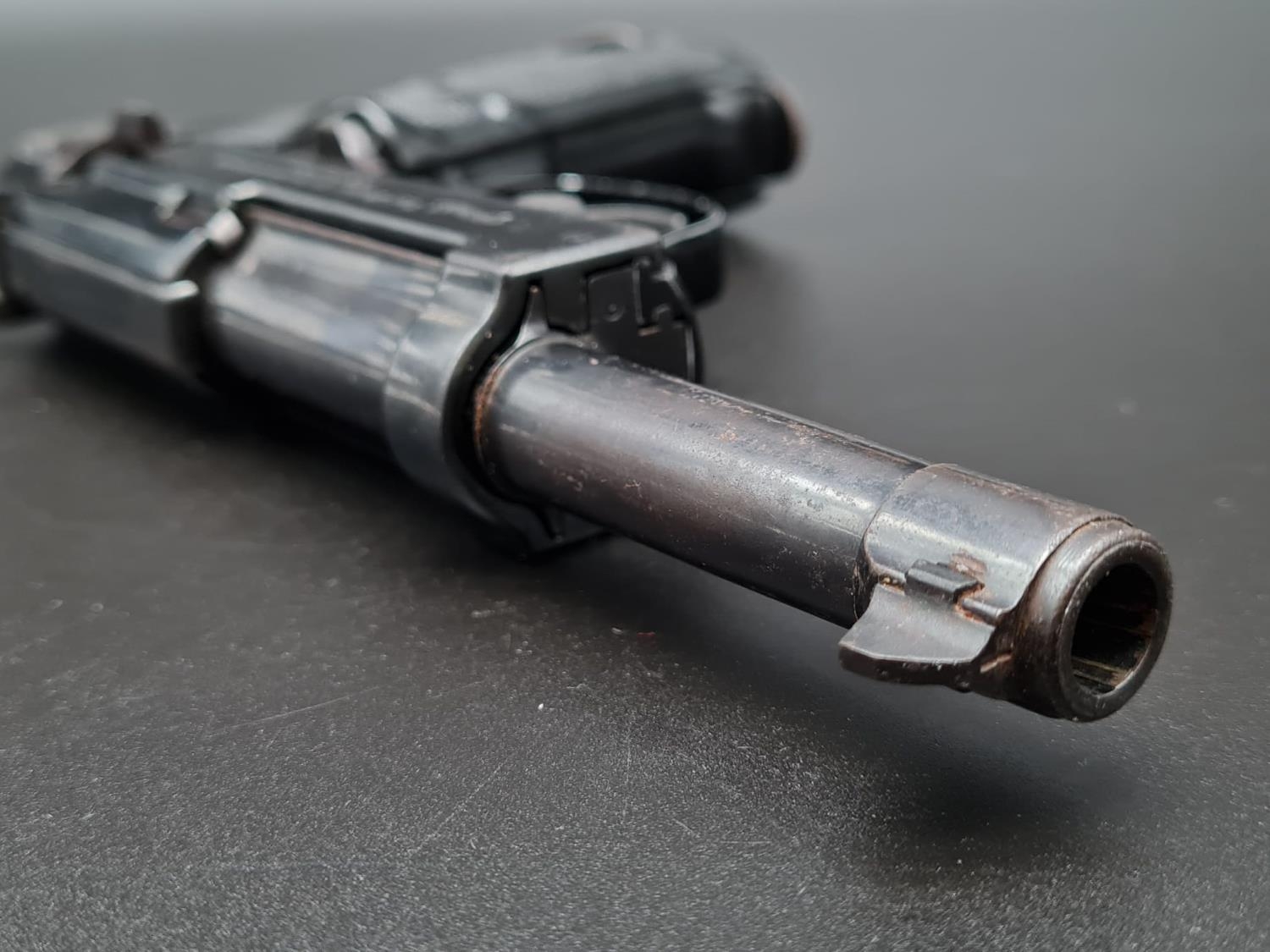 A WW2 Era Original Carl Walther P38 9mm Deactivated Pistol. 21.5cm length. Good condition. - Image 8 of 20
