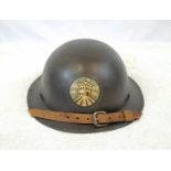 WW1 British London Brigade Private Purchase Officers Brodie Helmet. Tailor made liner for extra