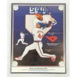 A Piece of Baseball History - A Reggie Jackson Signed Framed Poster Celebrating his 500th home
