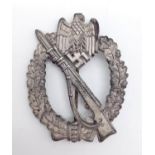 WW2 German Infantry Assault Badge. Hollow Back.