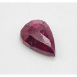 A 74ct of Natural Ruby in the Pear cut shape. Come with GLI certificate