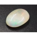 A 2.85ct Natural White Fire Opal in the Oval Cabochone shape. Come with GLI Certificate