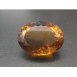 A 40.91ct Natural Bear Quartz AAA Grade in an Oval/Mixed shape. Come with ITLGR Cert