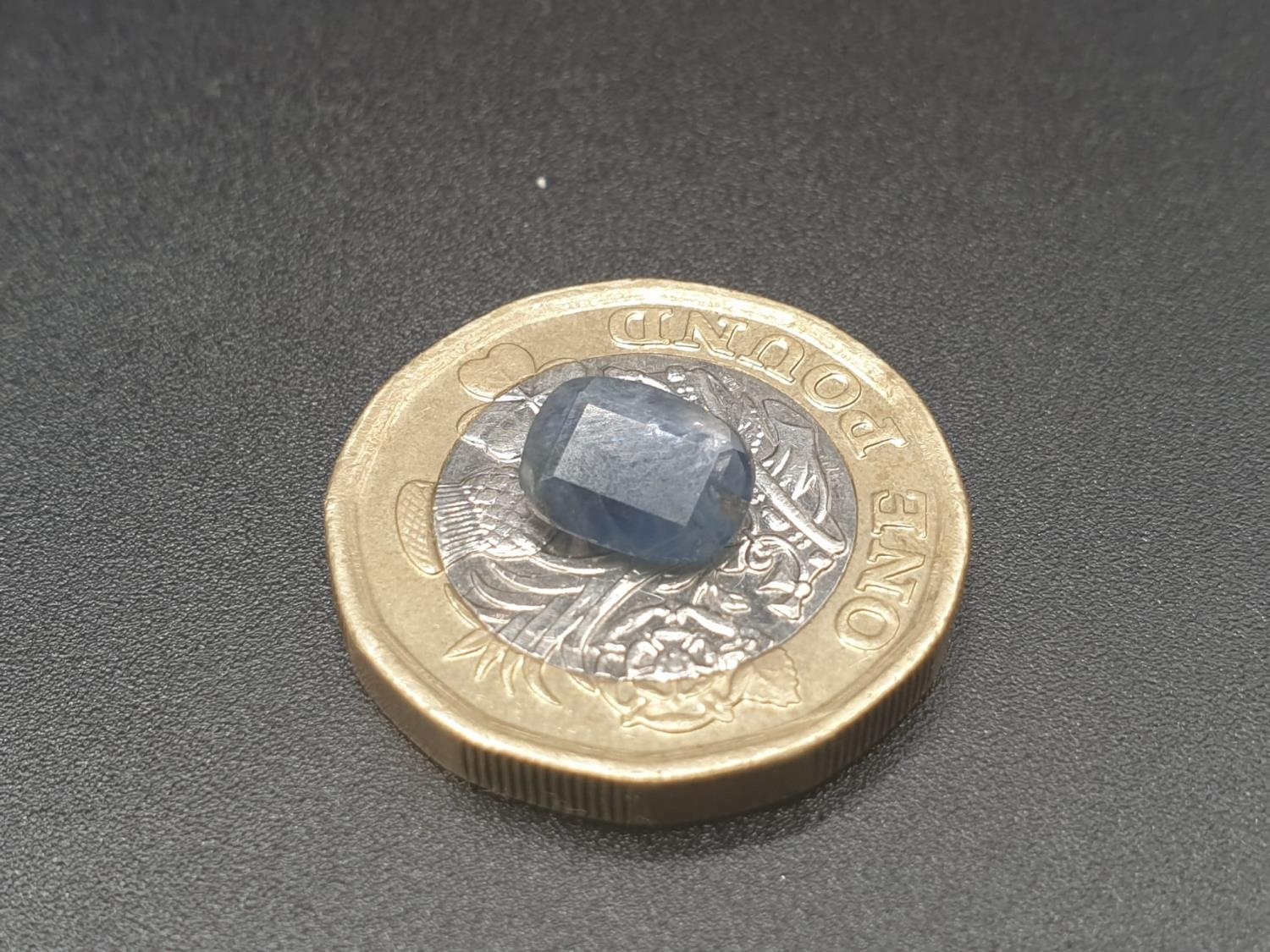 A Natural Blue Sapphire - 1.6ct. With Certificate. - Image 6 of 6