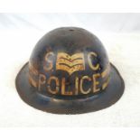 WW2 British Special Constabulary Police Sergeants Helmet.