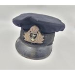 WW1 Royal Navy Officers Cap with Bullion Cap Badge. Circa 1915-16.