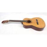 A Vintage Classical Hohner Small Guitar - Model Number MC-04. Comes with case. As found.