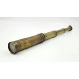 Antique Brass Telescope 15cm extending to 40cm