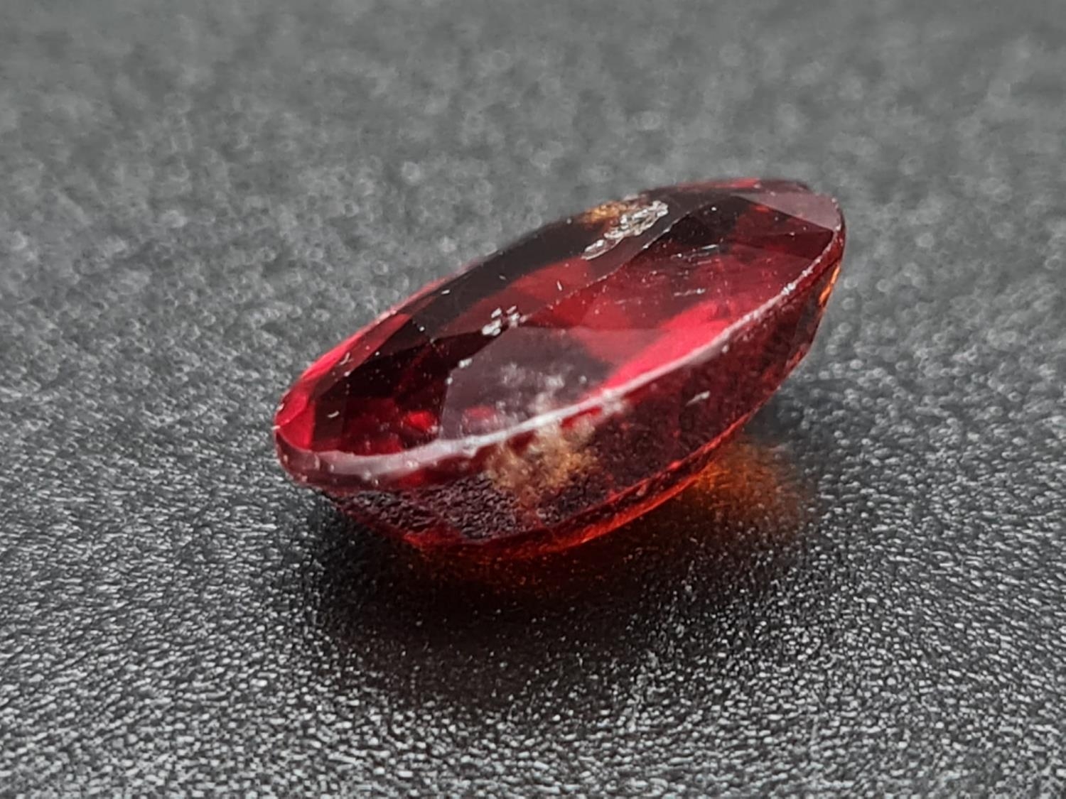 A 4.91ct Natural Hessonite Garnet in the Oval/Mixed shape. Come with ITLGR Certificate - Image 2 of 4