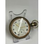 Vintage buren pocket watch , ticking, Cannot set the hands, sold with no guarantees