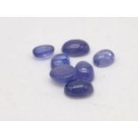 11.45ct Natural Cabochon Tanzanite Lot