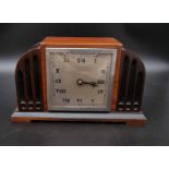 A Fascinating Antique (circa 1920) Wood-Cased Eight-Day Boodle and Dunthorne Mantel Clock - With