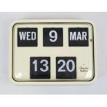 An Incredible Vintage (1960s) Grayson Time and Date Flip Clock. Formerly used in an office/bank