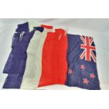 Six Vintage Flags 5 x Netherlands 90x60cm and 1 x New Zealand 80 x 45cm