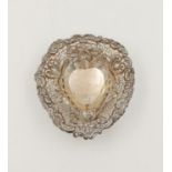 An Antique Silver Embossed and Pierced Small Dish. Marks for Birmingham 1895. 35.6g. 8 x 9cm