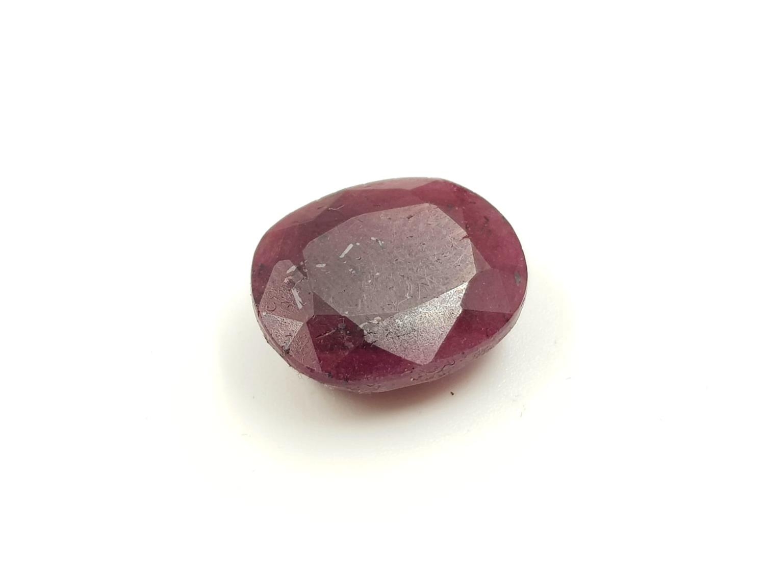 A 21ct Natural Ruby in a Oval Shape. Come with GLI certificate