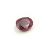 A 21ct Natural Ruby in a Oval Shape. Come with GLI certificate