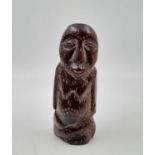 A 19th Century, African ivory, female figure. Height: 12.5 cm, width: 5.5 cm, weight: 179 g.