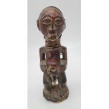 An Antique Ivory 19th Century African (Congo-Lega Tribe) Fertility Figure. 17cm tall. 376g.
