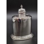 An Antique Queen Ann Style - Britannia Solid Silver Tea Caddy. Hallmarks for Thomas Bradbury,