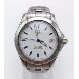 An Omega Seamaster Chronometer Gents Wristwatch. Automatic movement. 2001 model. Stainless steel