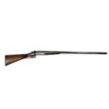 Holland & Holland 10 bore double barrell shotgun,ser.no.12640,hammer action,32" damascus barrels,