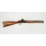 A Deactivated Quality Reproduction of a 19th Century Cavalry Flintlock Carbine. Made by Paget. 16