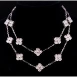 A VAN CLEEFE AND ARPELS DIAMOND NECKLACE WITH IN EXCESS OF 20 CARATS OF TOP QUALITY DIAMONDS