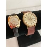 Two VINTAGE TIMEX WRISTWATCHES Gentlemans and ladies.Both manual winding in working order with