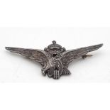 WW2 Hallmarked Silver Bulgarian Pilots Wings.