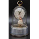 A Beautiful Vintage German H.A.U. Musical Ballerina Domed Table Clock. Works but temperamental so as