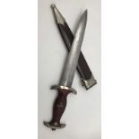 3rd Reich S.A Dagger. RZM Marked M7/33: For the maker F.W. Höller, Solingen. The dagger is a