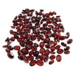 Parcel of 102 Turkish Garnets Oval Cut Assorted Sizes 99.32 Total Carats.