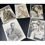 Some Autographed Photos of Old Hollywood Stars. A/F 13 x 18cm
