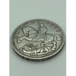 Silver ROCKING HORSE CROWN 1935 in uncirculated condition.Perfect raised definition to both sides.