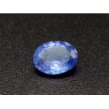 1.21ct Natural Zoisite Tanzanite in the Oval Mixed Shape. Transparent Blue Stone. Come with